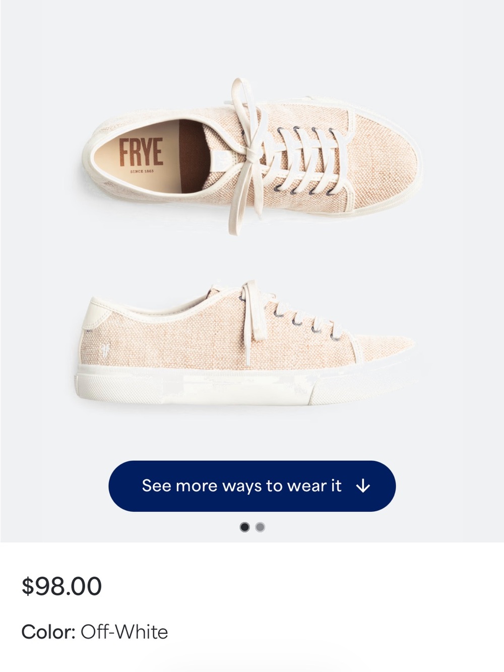 Gia Canvas Lace Up Sneaker, 8